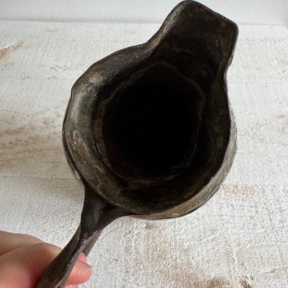 Vintage Metal Jug With Lots of Tarnishing and Wear - Picture 7 of 10